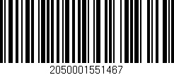 Código de barras (EAN, GTIN, SKU, ISBN): '2050001551467'