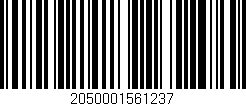 Código de barras (EAN, GTIN, SKU, ISBN): '2050001561237'