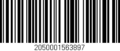 Código de barras (EAN, GTIN, SKU, ISBN): '2050001563897'