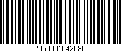 Código de barras (EAN, GTIN, SKU, ISBN): '2050001642080'