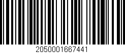 Código de barras (EAN, GTIN, SKU, ISBN): '2050001667441'