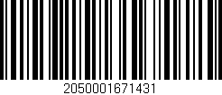 Código de barras (EAN, GTIN, SKU, ISBN): '2050001671431'