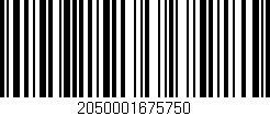 Código de barras (EAN, GTIN, SKU, ISBN): '2050001675750'