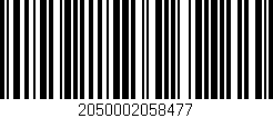 Código de barras (EAN, GTIN, SKU, ISBN): '2050002058477'