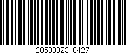 Código de barras (EAN, GTIN, SKU, ISBN): '2050002318427'