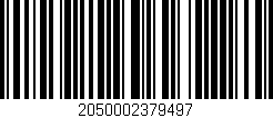 Código de barras (EAN, GTIN, SKU, ISBN): '2050002379497'