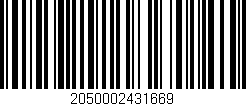Código de barras (EAN, GTIN, SKU, ISBN): '2050002431669'