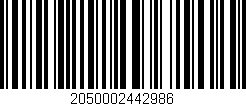 Código de barras (EAN, GTIN, SKU, ISBN): '2050002442986'