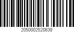Código de barras (EAN, GTIN, SKU, ISBN): '2050002520639'