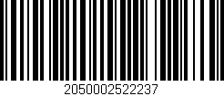 Código de barras (EAN, GTIN, SKU, ISBN): '2050002522237'
