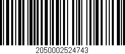 Código de barras (EAN, GTIN, SKU, ISBN): '2050002524743'
