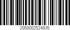 Código de barras (EAN, GTIN, SKU, ISBN): '2050002524835'
