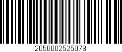 Código de barras (EAN, GTIN, SKU, ISBN): '2050002525078'