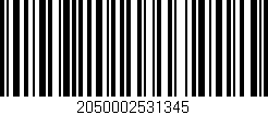 Código de barras (EAN, GTIN, SKU, ISBN): '2050002531345'