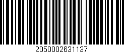 Código de barras (EAN, GTIN, SKU, ISBN): '2050002631137'