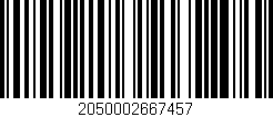 Código de barras (EAN, GTIN, SKU, ISBN): '2050002667457'