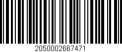 Código de barras (EAN, GTIN, SKU, ISBN): '2050002667471'