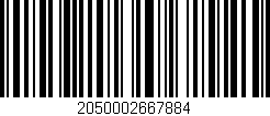 Código de barras (EAN, GTIN, SKU, ISBN): '2050002667884'
