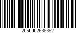 Código de barras (EAN, GTIN, SKU, ISBN): '2050002668652'