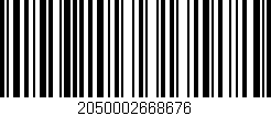 Código de barras (EAN, GTIN, SKU, ISBN): '2050002668676'