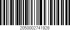 Código de barras (EAN, GTIN, SKU, ISBN): '2050002741928'