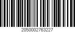 Código de barras (EAN, GTIN, SKU, ISBN): '2050002763227'