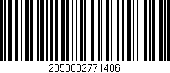 Código de barras (EAN, GTIN, SKU, ISBN): '2050002771406'