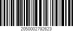 Código de barras (EAN, GTIN, SKU, ISBN): '2050002792623'