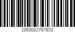 Código de barras (EAN, GTIN, SKU, ISBN): '2050002797833'