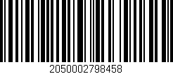 Código de barras (EAN, GTIN, SKU, ISBN): '2050002798458'