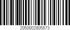 Código de barras (EAN, GTIN, SKU, ISBN): '2050002805873'