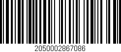 Código de barras (EAN, GTIN, SKU, ISBN): '2050002867086'
