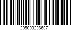 Código de barras (EAN, GTIN, SKU, ISBN): '2050002966871'