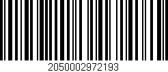 Código de barras (EAN, GTIN, SKU, ISBN): '2050002972193'