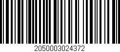 Código de barras (EAN, GTIN, SKU, ISBN): '2050003024372'