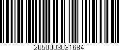 Código de barras (EAN, GTIN, SKU, ISBN): '2050003031684'