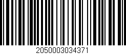 Código de barras (EAN, GTIN, SKU, ISBN): '2050003034371'