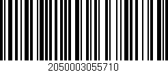 Código de barras (EAN, GTIN, SKU, ISBN): '2050003055710'