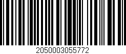 Código de barras (EAN, GTIN, SKU, ISBN): '2050003055772'