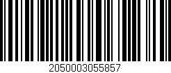 Código de barras (EAN, GTIN, SKU, ISBN): '2050003055857'