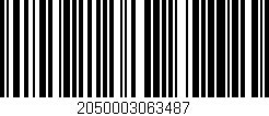 Código de barras (EAN, GTIN, SKU, ISBN): '2050003063487'