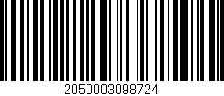 Código de barras (EAN, GTIN, SKU, ISBN): '2050003098724'