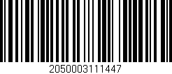 Código de barras (EAN, GTIN, SKU, ISBN): '2050003111447'
