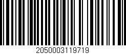 Código de barras (EAN, GTIN, SKU, ISBN): '2050003119719'