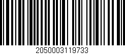 Código de barras (EAN, GTIN, SKU, ISBN): '2050003119733'
