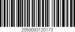 Código de barras (EAN, GTIN, SKU, ISBN): '2050003120173'