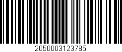 Código de barras (EAN, GTIN, SKU, ISBN): '2050003123785'