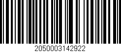 Código de barras (EAN, GTIN, SKU, ISBN): '2050003142922'