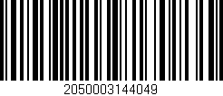 Código de barras (EAN, GTIN, SKU, ISBN): '2050003144049'