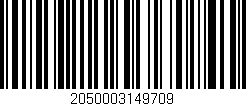 Código de barras (EAN, GTIN, SKU, ISBN): '2050003149709'
